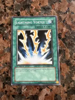 Yu-Gi-Oh! TCG Lightning Vortex Structure Deck SD09-EN026 1st Edition Common - Image 1