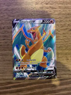Charizard V 153/172 Full Art Ultra Rare Brilliant Stars Pokemon Card PSA OC - Image 1