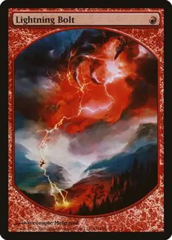 MTG English Lightning Bolt NM Foil Promos: Magic Player Rewards - Image 1