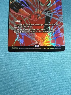 TANGLE Borderless Foil Marvel’s Spiderman Magic The Gathering Mythic 0038 - Image 3