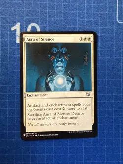 MTG Aura of Silence LIST Uncommon Normal #C15-60 - Image 1