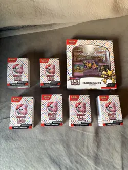 POKEMON SCARLET & VIOLET 151 BOOSTER BUNDLE x6 AND ALAKAZAM EX COLLECTION BOX ￼ - Image 1