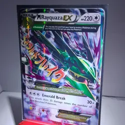 Pokemon TCG M Rayquaza EX Full Art Ultra Rare Holo Roaring Skies 2015 76/108 - Image 5