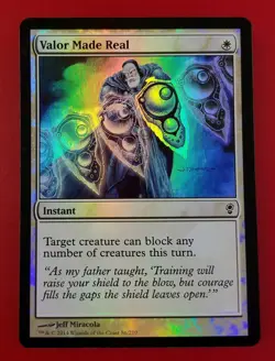 1x Valor Made Real | FOIL | Conspiracy | MTG Magic Cards - Image 1