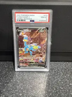 POKEMON TCG - MACHAMP V 172/189 PSA 10 ASTRAL RADIANCE ALTERNATE ART - Image 1