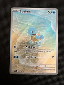 Squirtle 170/165 Illustration Rare - Pokemon Scarlet & Violet 151 - English - NM - Image 1