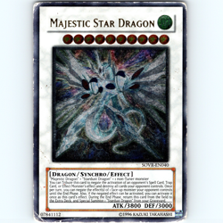 Yugioh Majestic Star Dragon SOVR-EN040 Unlimited Ultimate Rare Holo - HP 💎 - Image 1