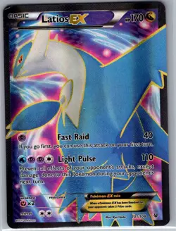Latios EX (101 Full Art) 101/108 XY - Roaring Skies - Pokemon Card - LP - Image 1