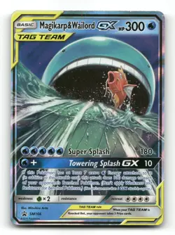 Magikarp & Wailord GX SM166 - SM Black Star Promos - Pokemon Card HP - Image 1