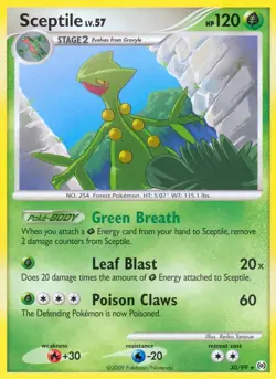 Sceptile 30/99 Platinum: Arceus Pokemon Card LP - Image 1