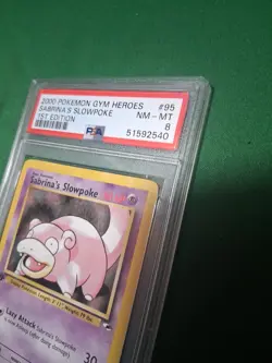 2000 POKEMON GYM HEROES 1ST EDITION #95 SABRINA'S SLOWPOKE PSA 8 - Image 2