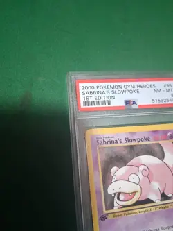 2000 POKEMON GYM HEROES 1ST EDITION #95 SABRINA'S SLOWPOKE PSA 8 - Image 3