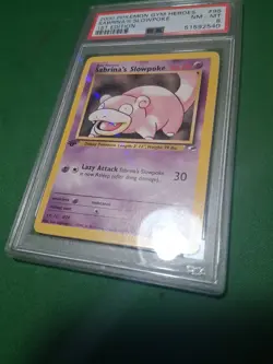 2000 POKEMON GYM HEROES 1ST EDITION #95 SABRINA'S SLOWPOKE PSA 8 - Image 5
