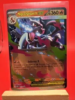 Pokemon Mega Charizard X ex 029 Mega Evolution Holo Black Star Promo Near Mint - Image 1