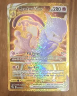 Mewtwo VSTAR 086/078 Pokemon GO Secret Rare Full Art Holo Psychic Pokemon Card - Image 1