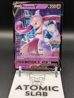 Pokemon TCG Mewtwo V SWSH223 Sword & Shield Promo FULL ART RARE PROMO (MINT!) - Image 1