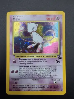 POKEMON TCG #9 * MEW * BLACK STAR PROMO * 2000 HOLO RARE TCG M37 - Image 3