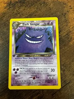 Pokemon Dark Gengar 6/105 Neo Destiny 1st Edition Rare Holo 70 HP 2000 - Image 1