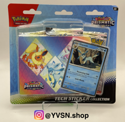 Pokemon Prismatic Evolution Tech Sticker Collection Glaceon Promo Sealed x 1 - Image 1