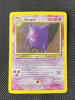 Pokemon TCG Gengar - 11/110 - Fossil Holo Rare English LP+ - Image 1