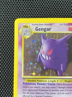 Pokemon TCG Gengar - 11/110 - Fossil Holo Rare English LP+ - Image 2
