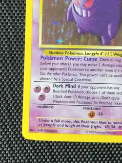 Pokemon TCG Gengar - 11/110 - Fossil Holo Rare English LP+ - Image 5
