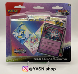 Pokemon Prismatic Evolution Tech Sticker Collection Sylveon Promo Sealed x 1 - Image 1