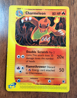 Pokemon TCG Charmeleon Expedition E Series card 73/165 uncommon 2002 NM - Image 1