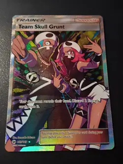 Pokemon Team Skull Grunt, Full Art, Ultra Rare, Holo, SM Base Set, 149/149 - Image 1