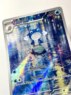 Poliwhirl 176/165 SV 151 Illustration Rare IR English Pokemon Card Rare NM+ Mint - Image 2