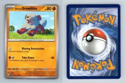 Hisuian Growlithe #99/167 SV Twilight Masquerade 2024 Pokemon Common TCG Card - Image 1
