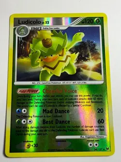 Pokemon Card - Ludicolo Platinum 34/127 Rare Reverse Holo (NM/LP) - Image 1