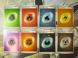 Rare Pokemon Scarlet & Violet 151 MEW EN Complete Holo Energy Set x8 Cards - Image 1