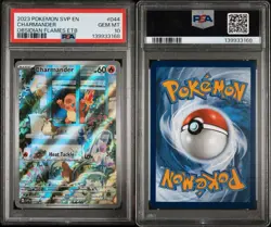 Pokemon Charmander TCG #044 SVP Black Star Promo Card Obsidian Flames, PSA 10 - Image 3