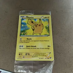 XY Base Set Pikachu cosmos Holo 42/146 - 2014 promo Pokemon Card - Sealed/New - Image 1