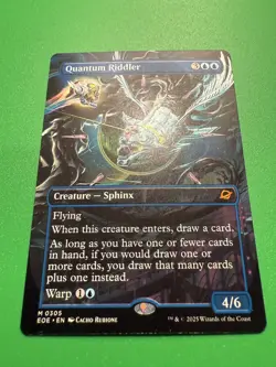 Quantum Riddler Magic The Gathering MTG #0305 l Borderless Edge of Eternities - Image 3