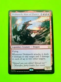 MTG Foundations - Drakuseth, Maw of Flames - Rare Foil - Image 1