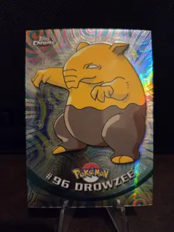 2000 TOPPS CHROME DROWZEE SPECTRA #96 FOIL TV POKEMON ANIMATION 🌟 - Image 1