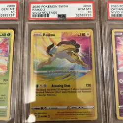 Pokemon PSA 10 Complete Set of 6 Amazing Rare Vivid Voltage Cards - Image 3