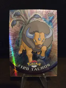 Topps Chrome Specta Tauros #128 Pokemon TV Animation Edition 🌟🌟🌟 2000 - Image 1
