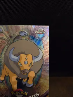 Topps Chrome Specta Tauros #128 Pokemon TV Animation Edition 🌟🌟🌟 2000 - Image 3