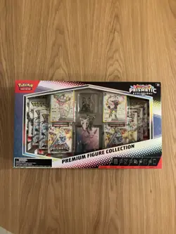 Pokemon Prismatic Evolutions Figure Collection Sealed Box + Flareon Funko Pop - Image 1