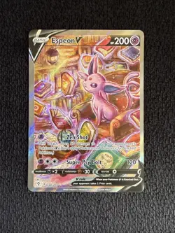 Espeon V 180/203 Alt Art Evolving Skies Pokemon NM (Off Center) - Image 1