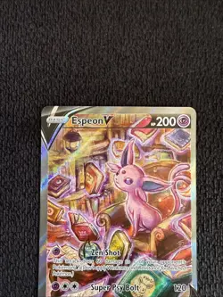 Espeon V 180/203 Alt Art Evolving Skies Pokemon NM (Off Center) - Image 2
