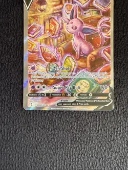 Espeon V 180/203 Alt Art Evolving Skies Pokemon NM (Off Center) - Image 3