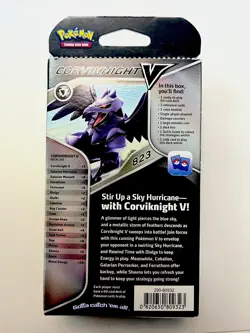 Pokemon Corviknight V Battle Deck Sealed Theme 60 Card , Coin And Deck Box - Image 2