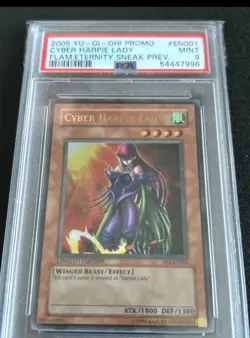 PSA 9 Cyber Harpie Lady - SP1-EN001 - Ultra Rare Limited Yugioh Yu-Gi-Oh - Image 1