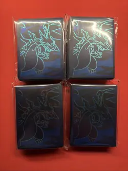 Pokemon TCG:Phantasmal Flames ETB Card Sleeves Lot (4). Sealed. Mega Charizard - Image 1