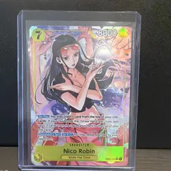 Bandai One Piece Nico Robin EB03-055 Holo 7 Cost 8000 Power Card - Image 1