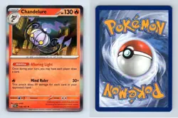 Chandelure #38/167 SV Twilight Masquerade 2024 Pokemon Rare Holo TCG Card - Image 1